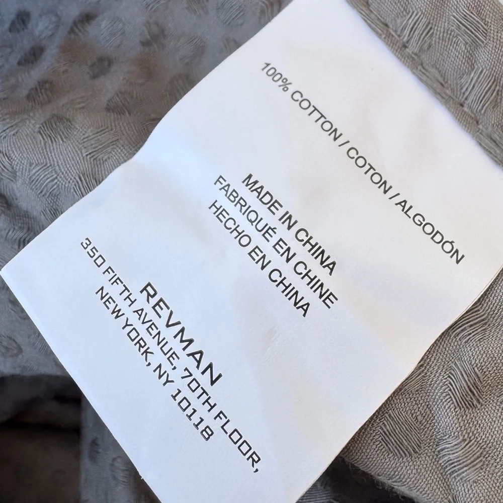 BERAWANG two pillow cases set of two grey brand new no tags standard
